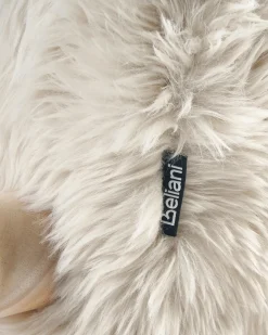 Poltrona KISA Finta pelliccia Beige chiaro
