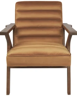 Poltrona KISA Velluto Marrone
