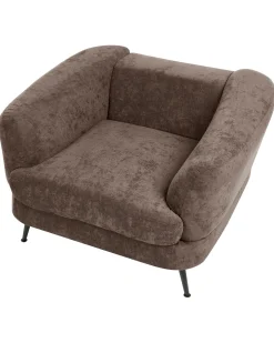 Poltrona KJAER Ciniglia Marrone scuro