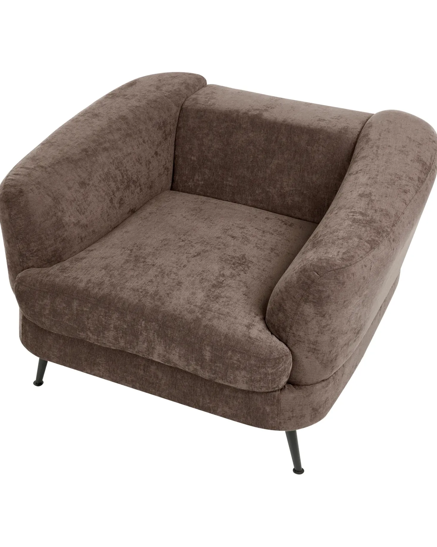 Poltrona KJAER Ciniglia Marrone scuro