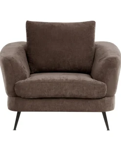 Poltrona KJAER Ciniglia Marrone scuro