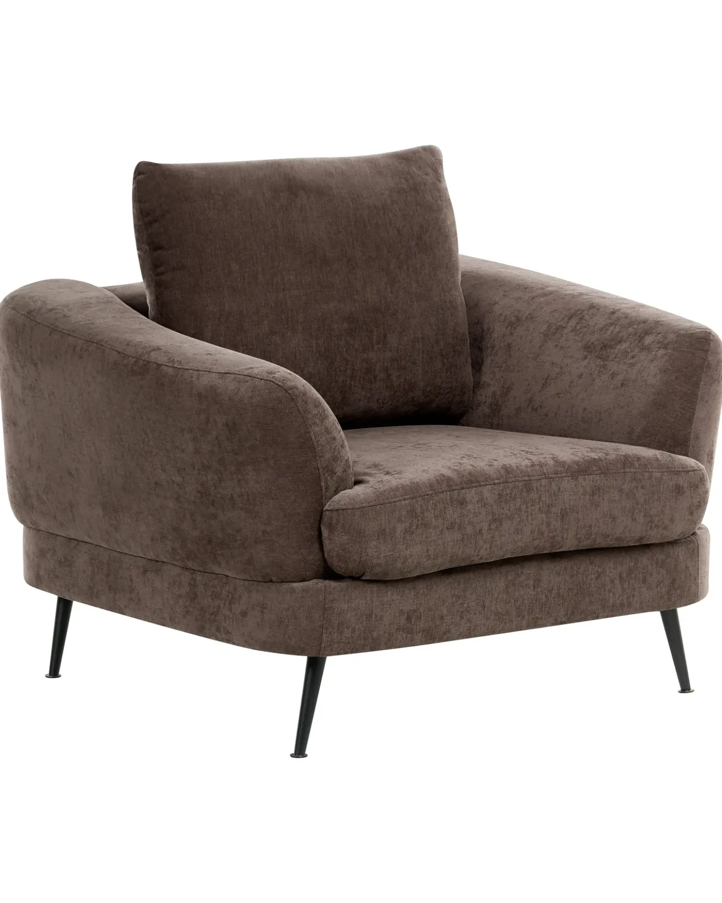 Poltrona KJAER Ciniglia Marrone scuro