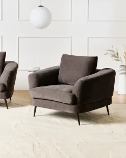 Poltrona KJAER Ciniglia Tortora