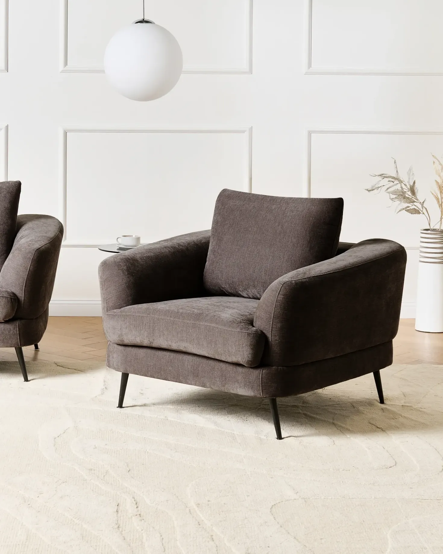 Poltrona KJAER Ciniglia Tortora