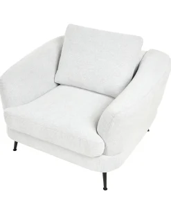 Poltrona KJAER Tessuto Bianco sporco