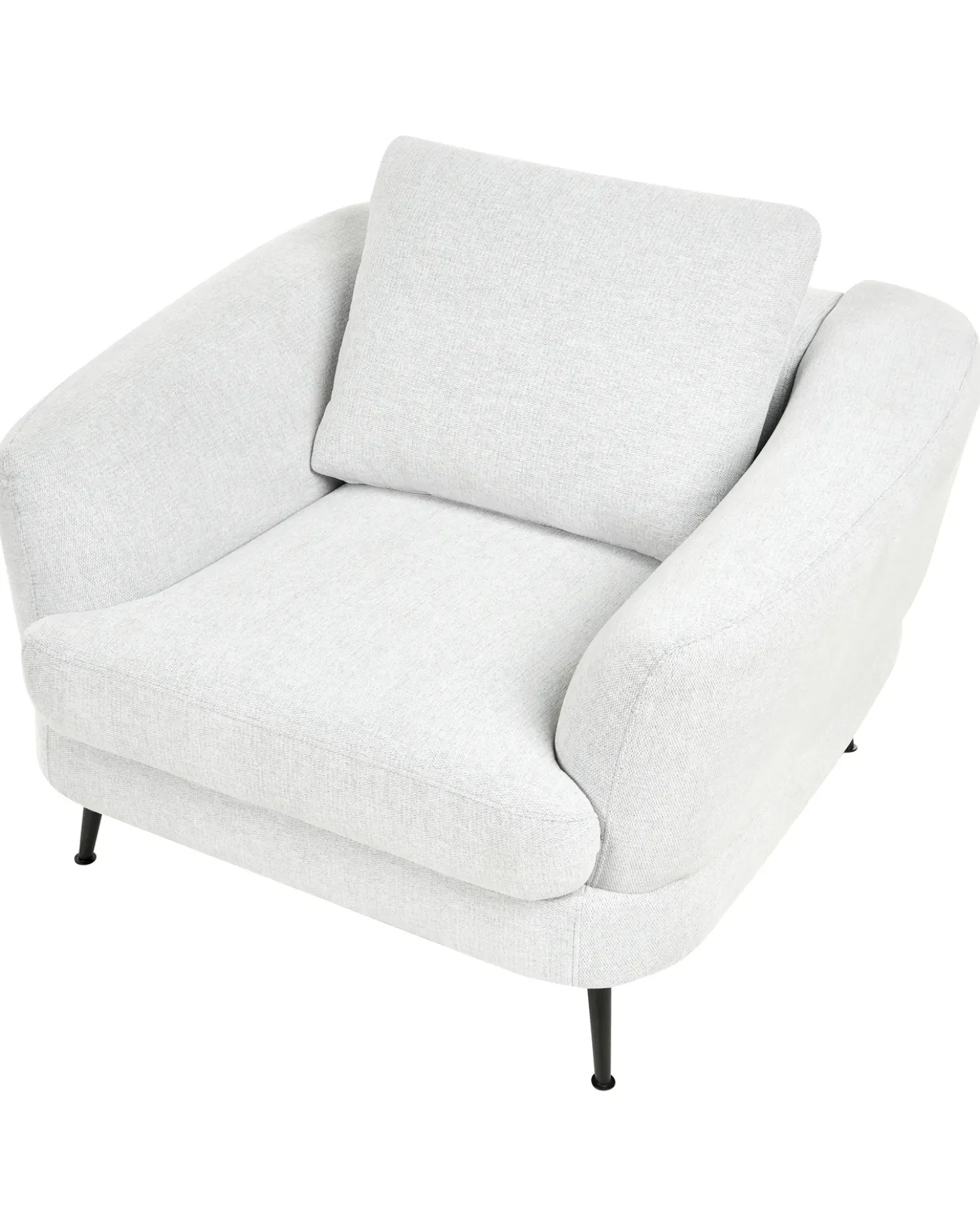 Poltrona KJAER Tessuto Bianco sporco