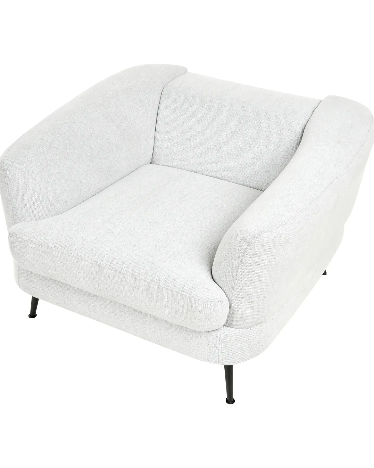 Poltrona KJAER Tessuto Bianco sporco