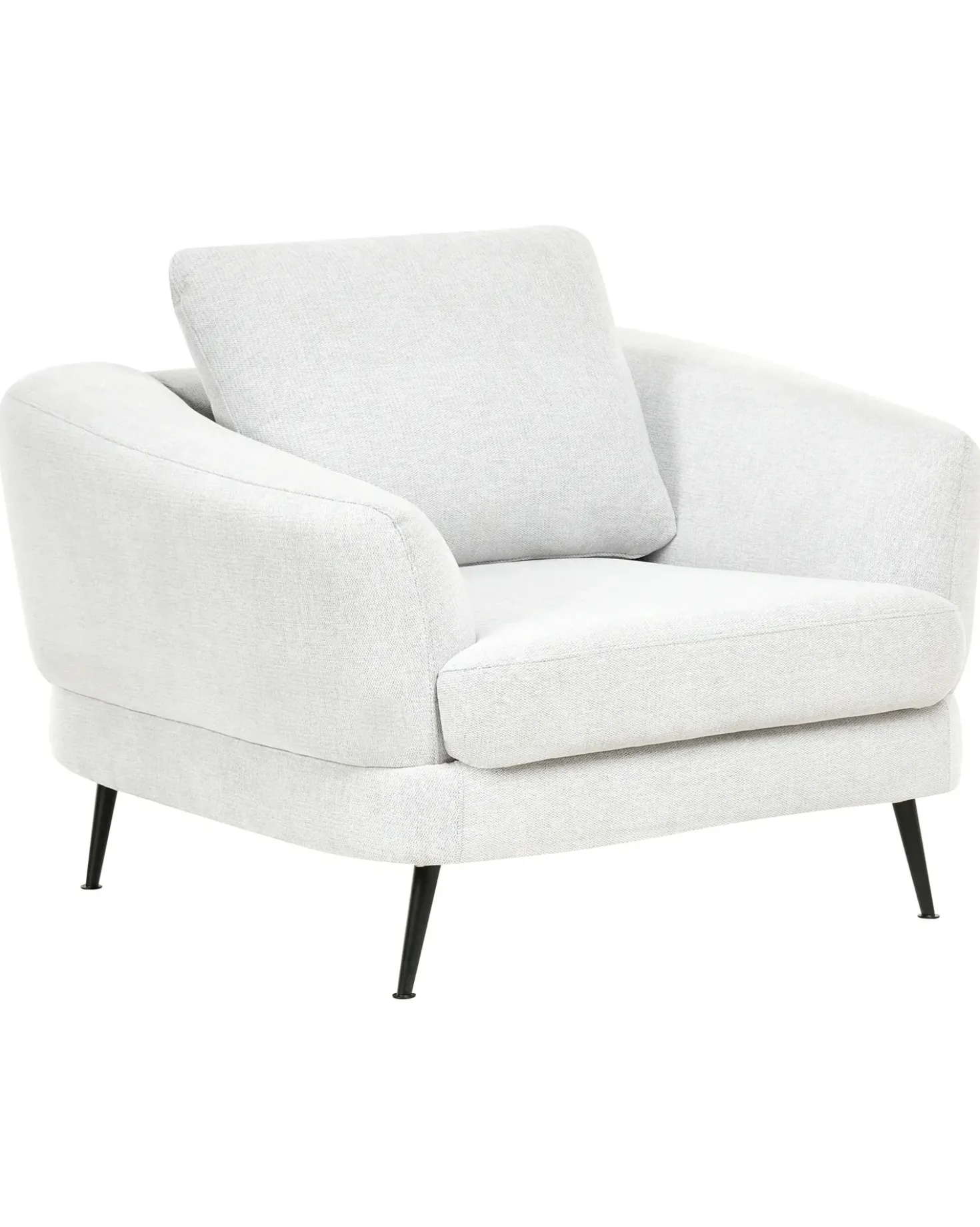 Poltrona KJAER Tessuto Bianco sporco