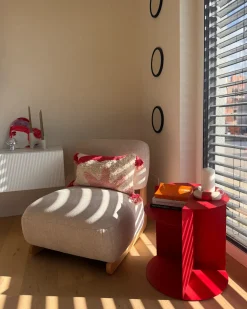 Poltrona KOKKOLA Tessuto Beige chiaro