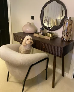 Poltrona KROSSEN Tessuto Beige chiaro