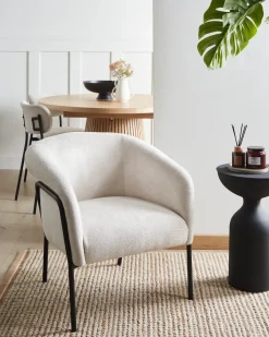 Poltrona KROSSEN Tessuto Beige chiaro