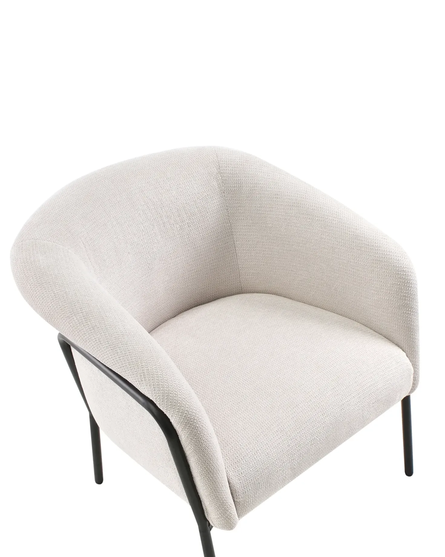 Poltrona KROSSEN Tessuto Beige chiaro