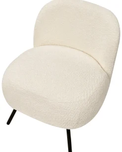 Poltrona KUMLA Bouclé Bianco sporco