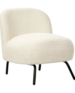 Poltrona KUMLA Bouclé Bianco sporco
