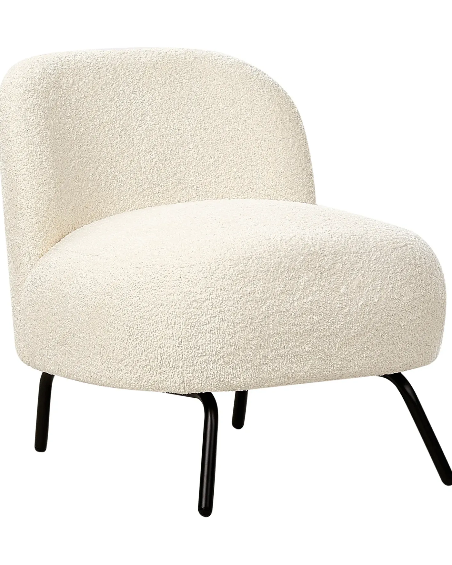 Poltrona KUMLA Bouclé Bianco sporco