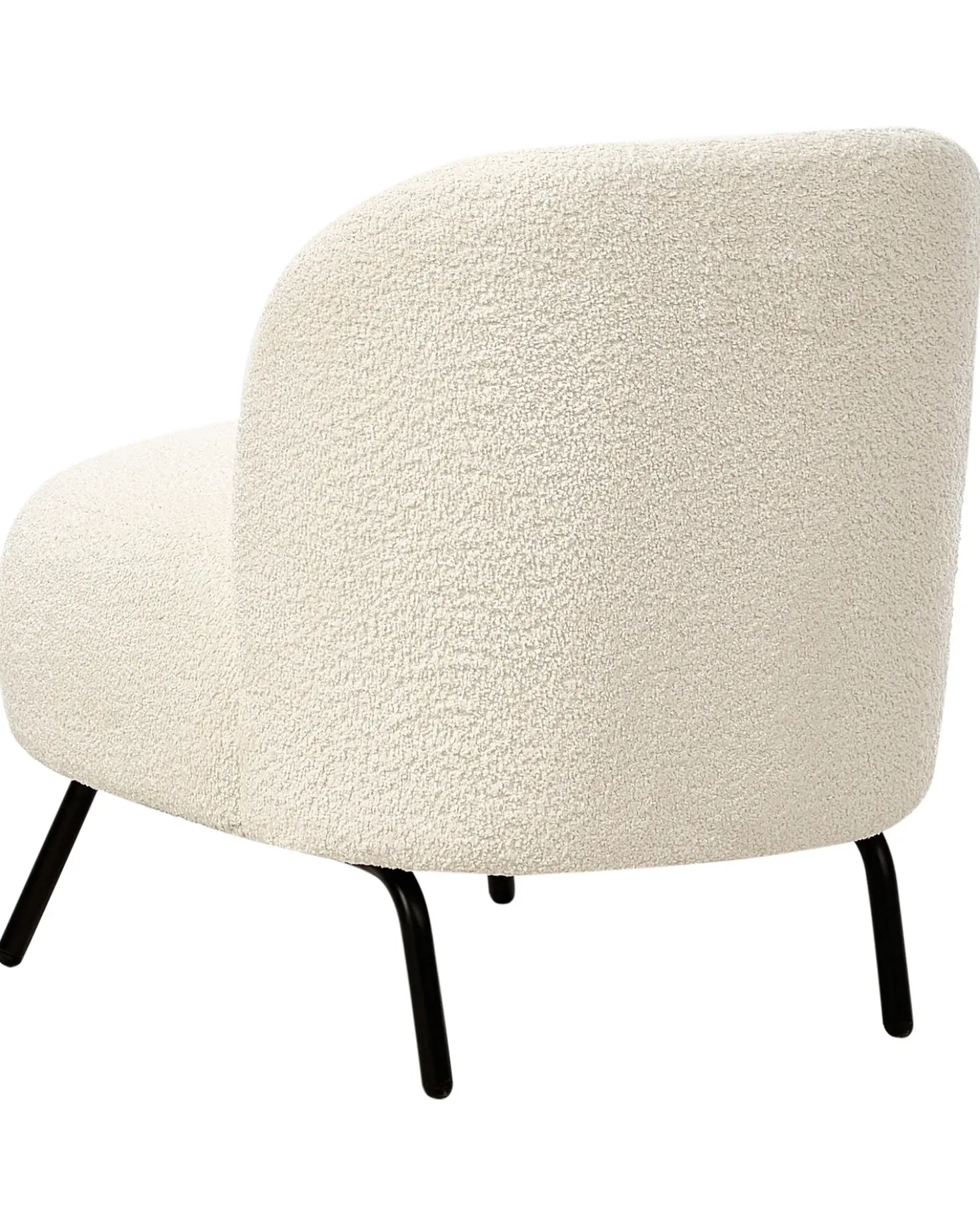 Poltrona KUMLA Bouclé Bianco sporco