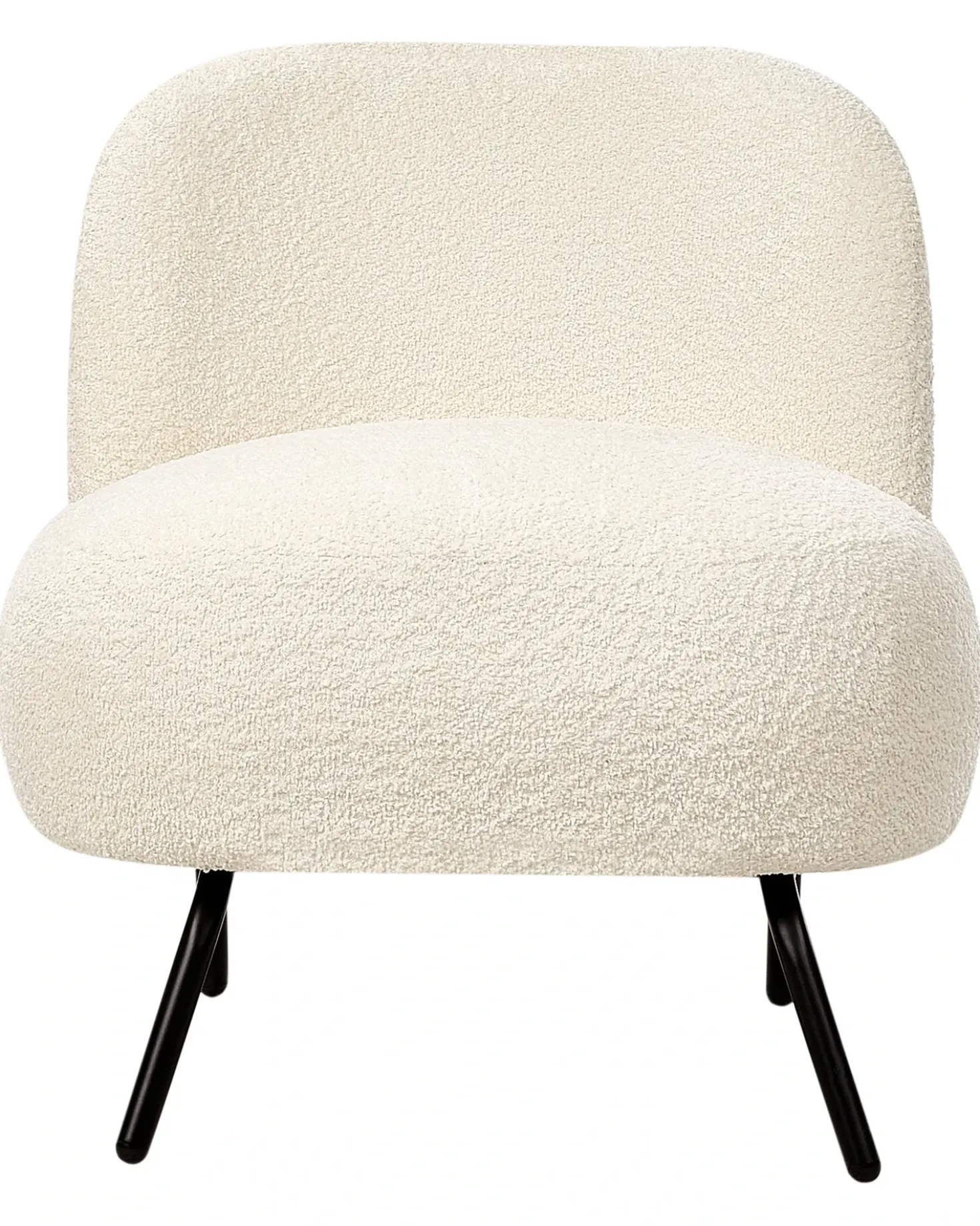 Poltrona KUMLA Bouclé Bianco sporco