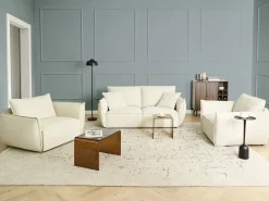 Poltrona KUNES Tessuto Beige chiaro