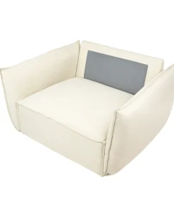 Poltrona KUNES Tessuto Beige chiaro