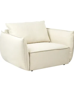 Poltrona KUNES Tessuto Beige chiaro