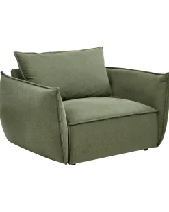 Poltrona KUNES Tessuto Verde