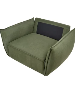 Poltrona KUNES Tessuto Verde