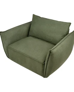 Poltrona KUNES Tessuto Verde