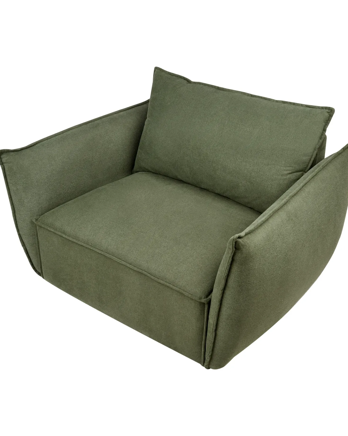 Poltrona KUNES Tessuto Verde