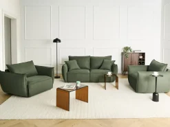 Poltrona KUNES Tessuto Verde
