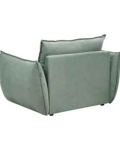 Poltrona KUNES Tessuto Verde chiaro