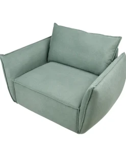Poltrona KUNES Tessuto Verde chiaro