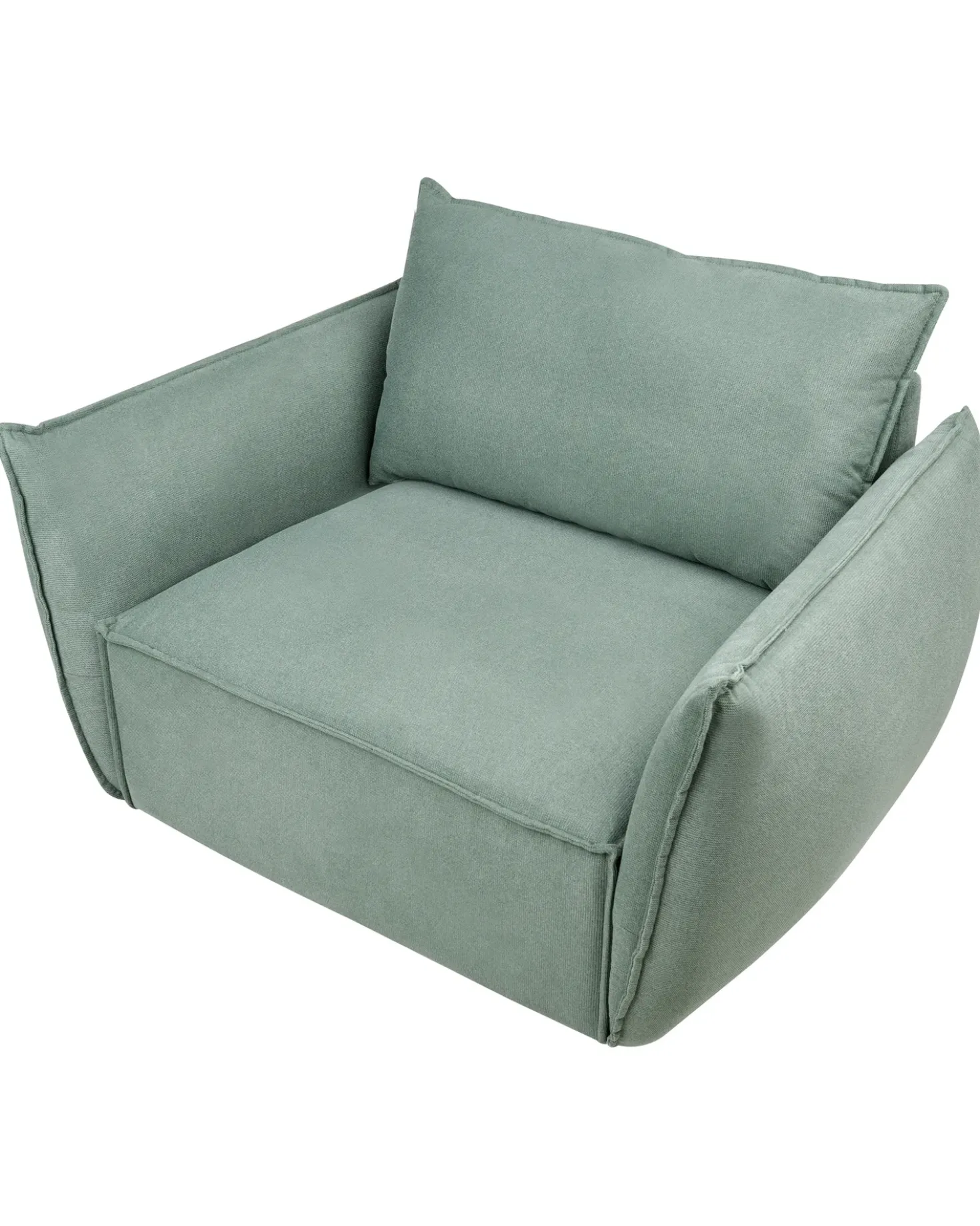 Poltrona KUNES Tessuto Verde chiaro
