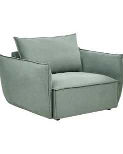 Poltrona KUNES Tessuto Verde chiaro