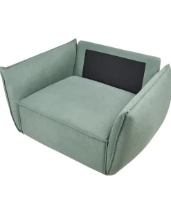Poltrona KUNES Tessuto Verde chiaro