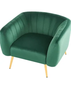 Poltrona LACONIA Velluto Verde scuro