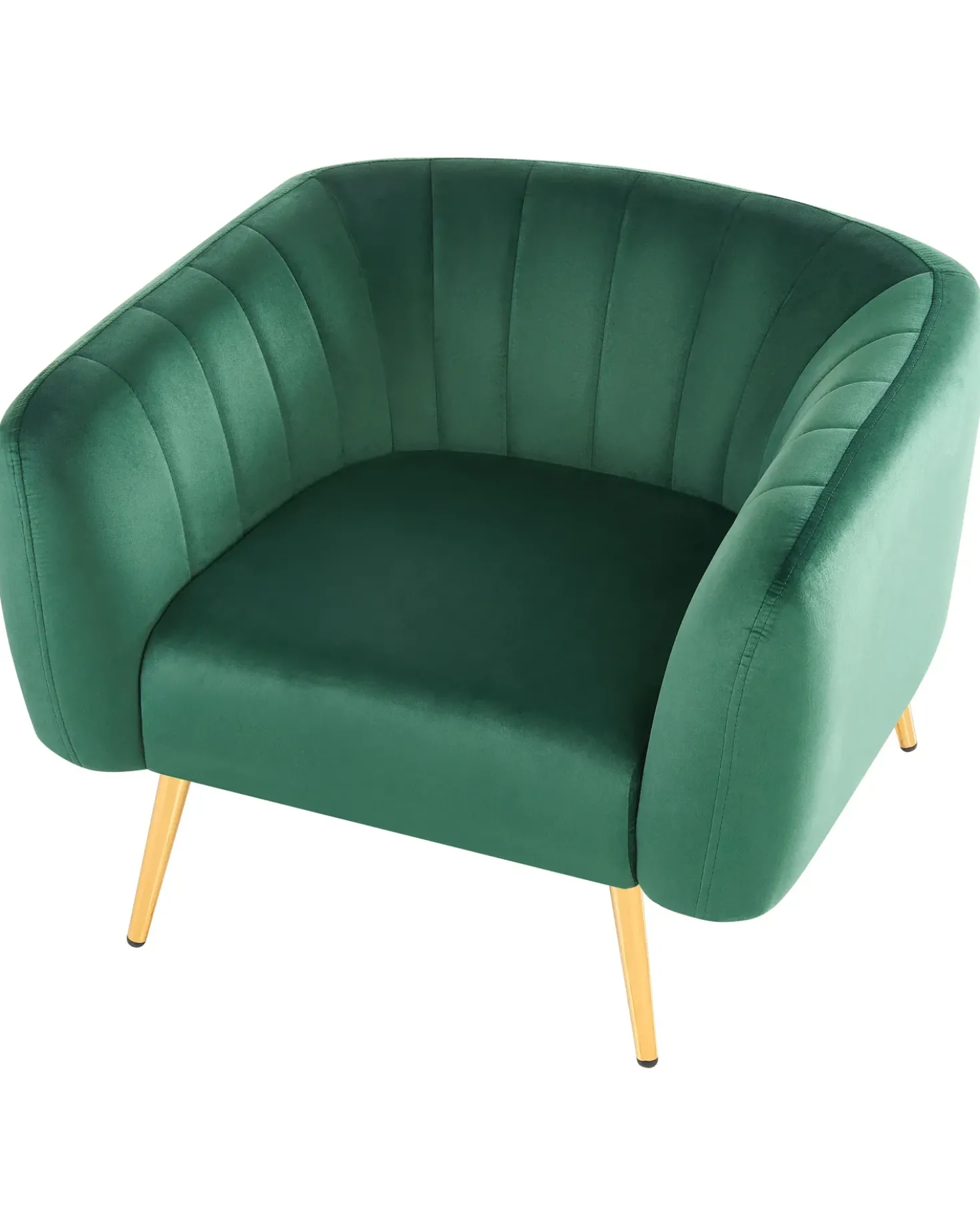 Poltrona LACONIA Velluto Verde scuro