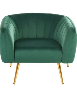 Poltrona LACONIA Velluto Verde scuro