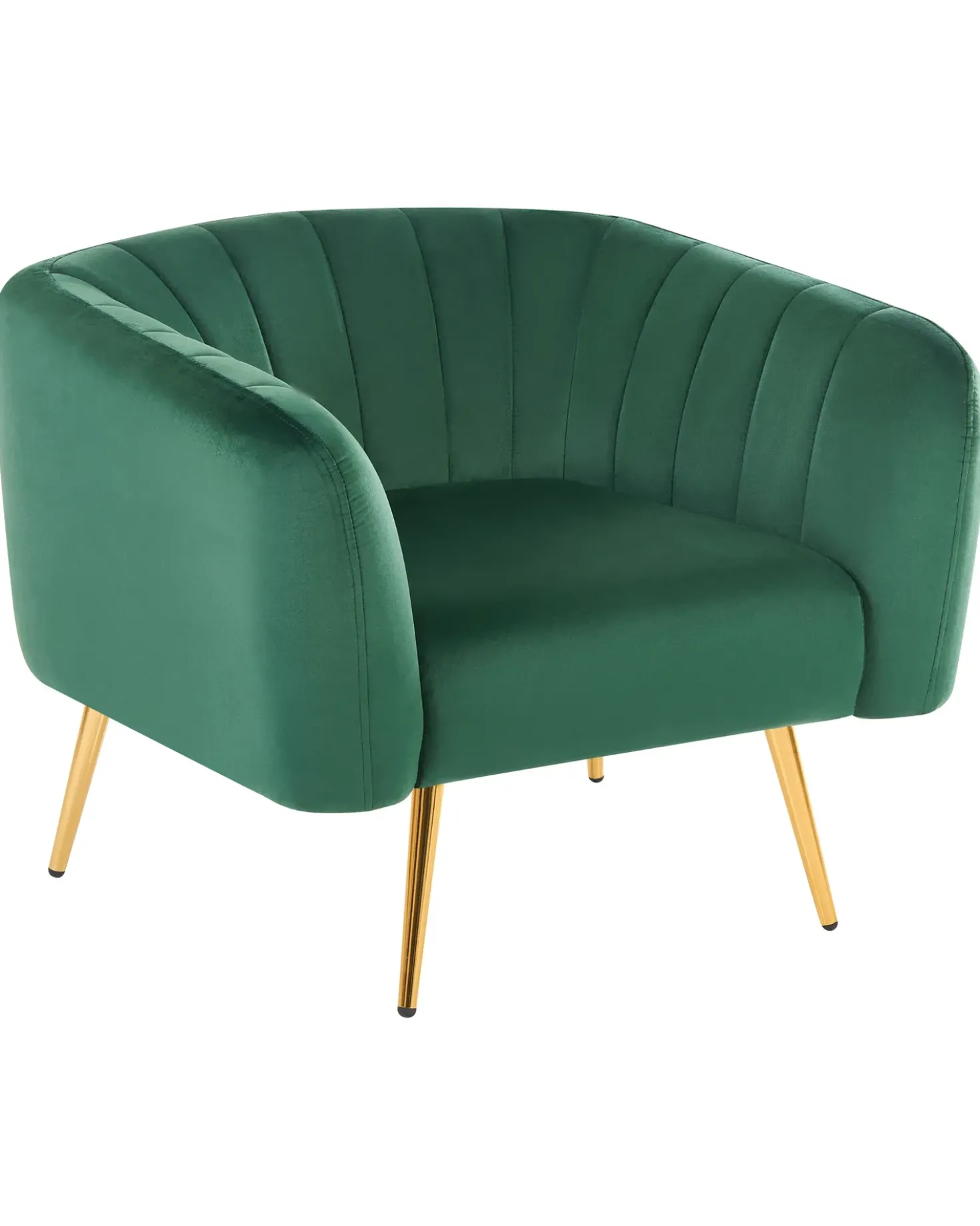 Poltrona LACONIA Velluto Verde scuro