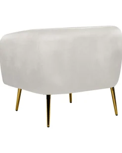 Poltrona LACONIA Velluto Grigio chiaro