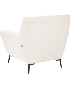 Poltrona LAKENE Tessuto Bianco sporco