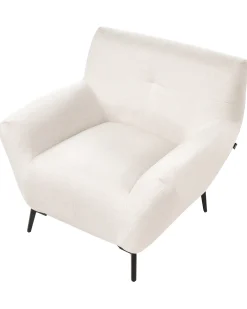 Poltrona LAKENE Tessuto Bianco sporco