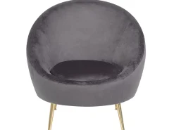 Poltrona LANGA Velluto Grigio