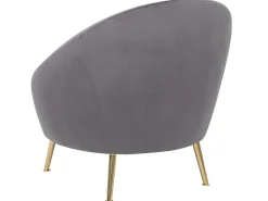 Poltrona LANGA Velluto Grigio