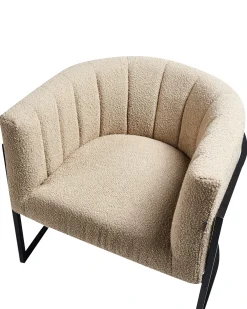 Poltrona LARVIK II Bouclé Beige