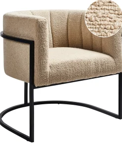 Poltrona LARVIK II Bouclé Beige
