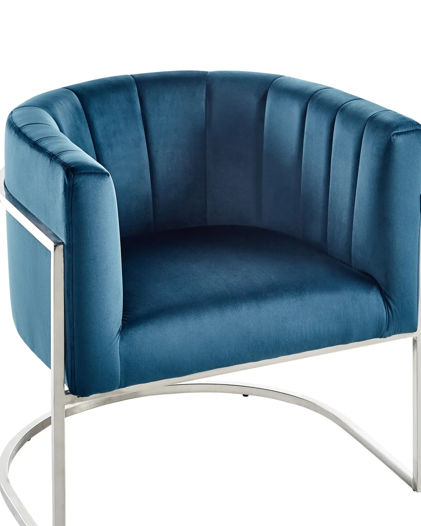 Poltrona LARVIK Velluto Blu