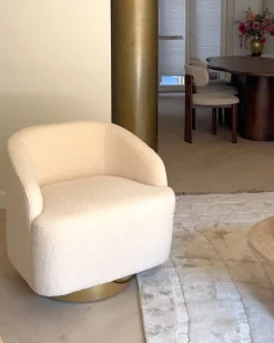 Poltrona LAVIK Bouclé Beige
