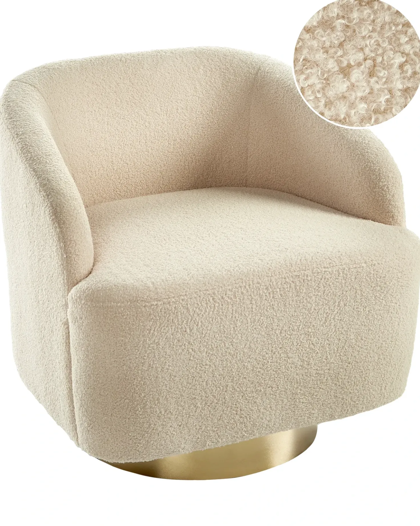 Poltrona LAVIK Bouclé Beige