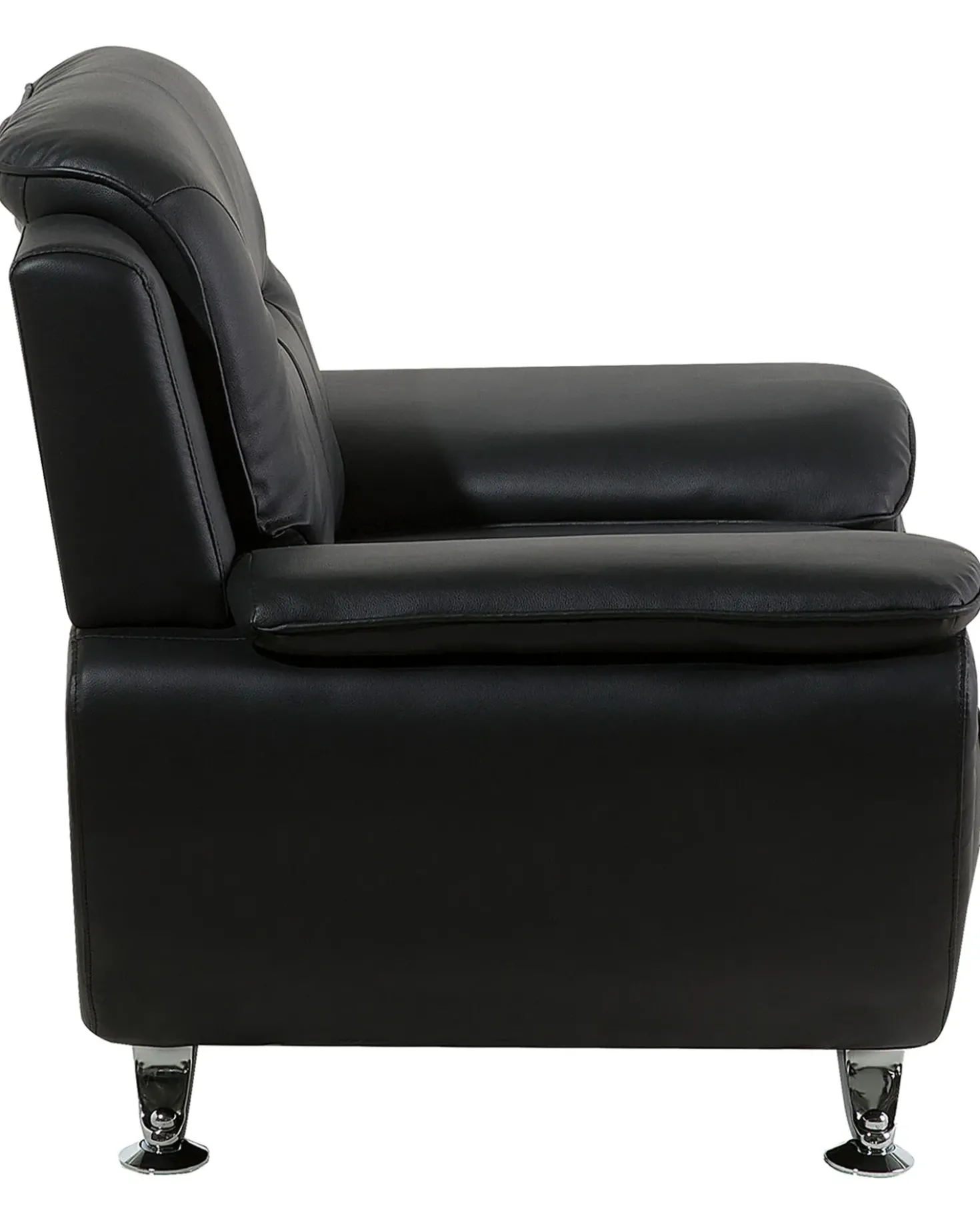 Poltrona LEIRA II Pelle sintetica Nero