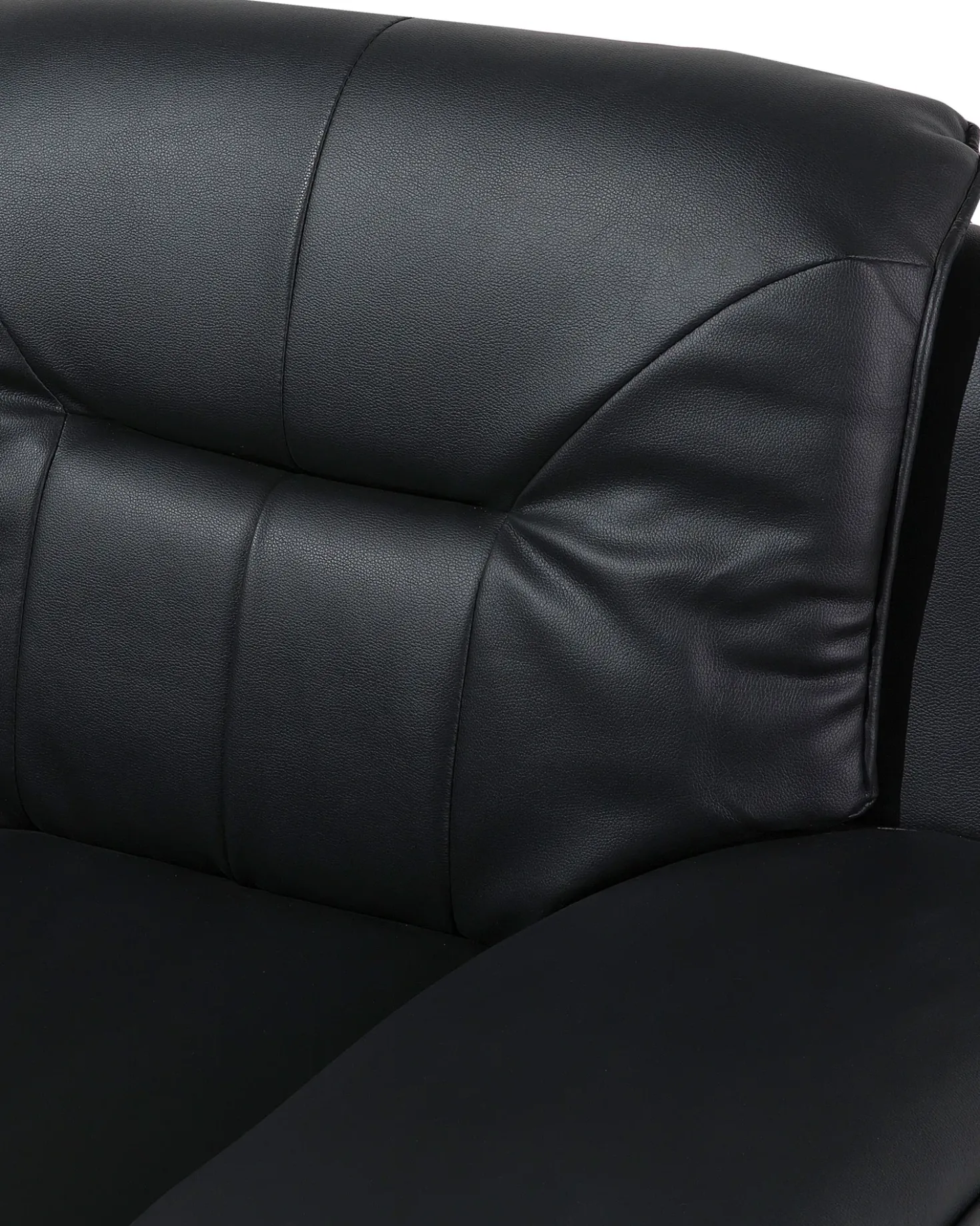 Poltrona LEIRA II Pelle sintetica Nero